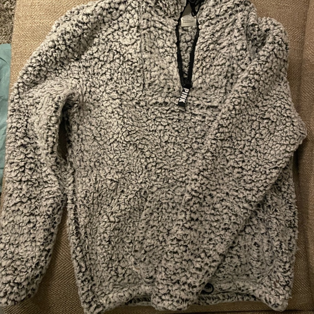 Sherpa Pink quarter zip